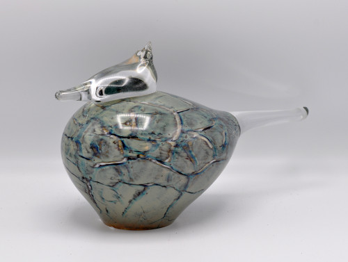 Loranto + Kuifvogel, green&brown, large